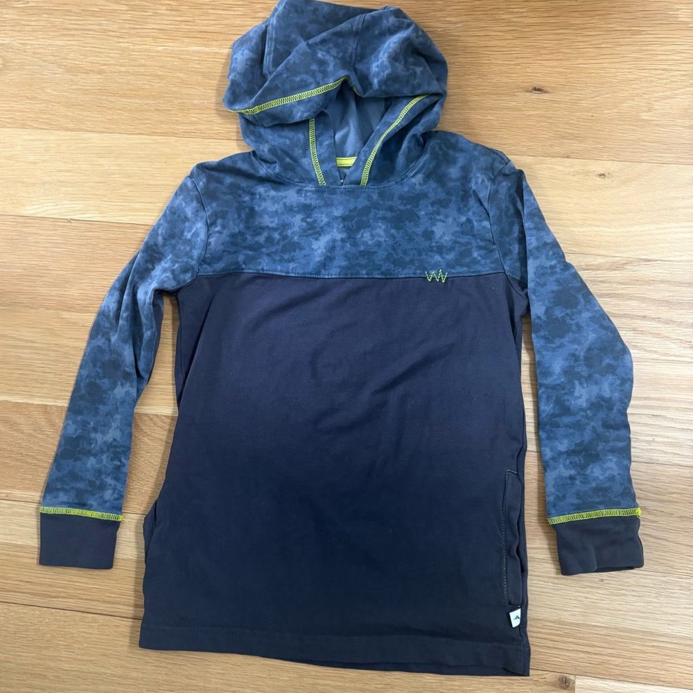 Tommy Bahama Navy Blue Tee with Hood - Kids 7/8